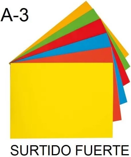 PAPEL A3 80GR SURTIDO FUERTE 100H