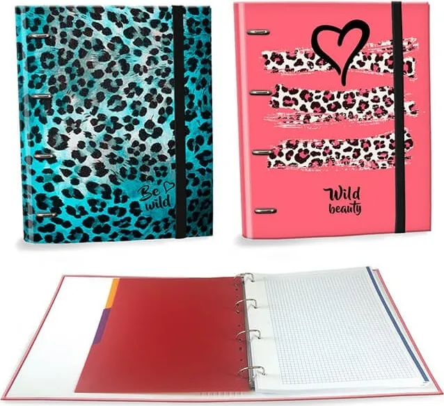 CARPEBLOCK A4 120H.  ANIMAL PRINT AZUL