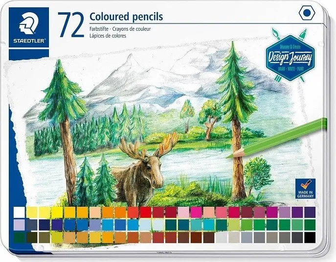Lapiz STAEDTLER 72 Colores Caja Metal