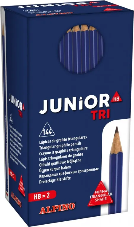 CAJA 144 LAPIZ ALPINO JUNIOR TRI HB