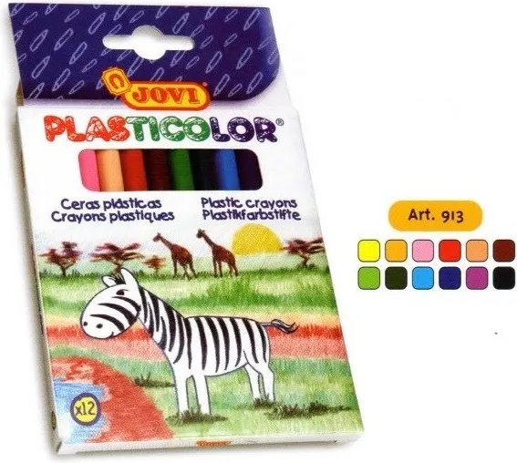 Ceras Plasticolor 12 colores