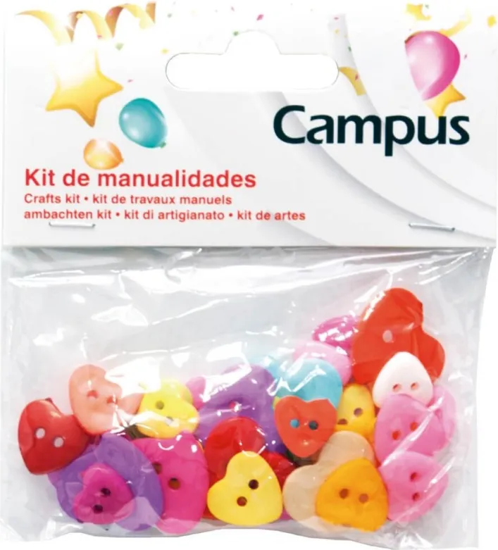 SET MANUALIDADES CAMPUS BOTON CORAZON