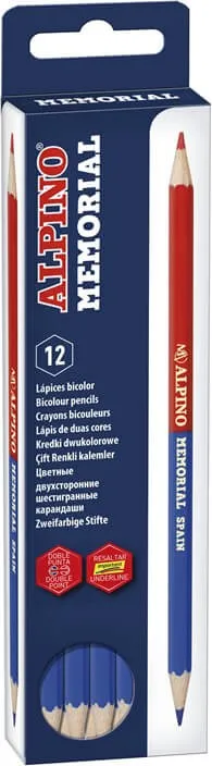 Lapiz Alpino Memorial Bicolor Rojo/Azul