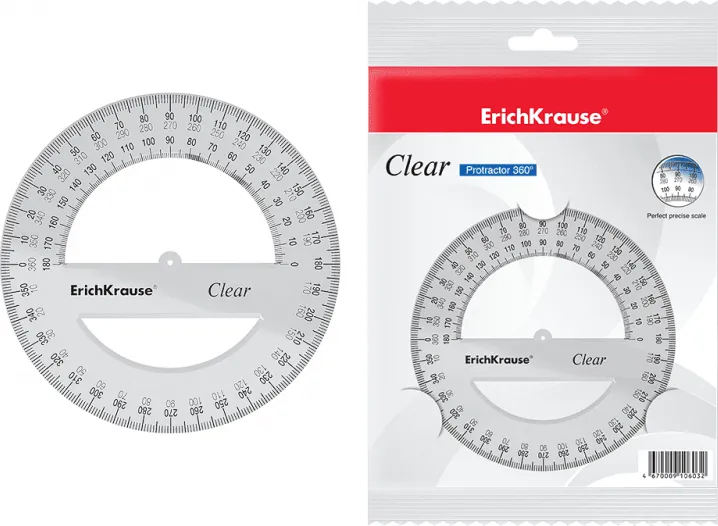 CIRCULO TRANSPORTADOR 12CM ERICH KRAUSE