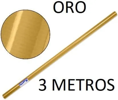 ROLLO PAPEL KRAFT 1X3 ORO
