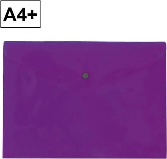 Sobre Broche Pp A4 Violeta