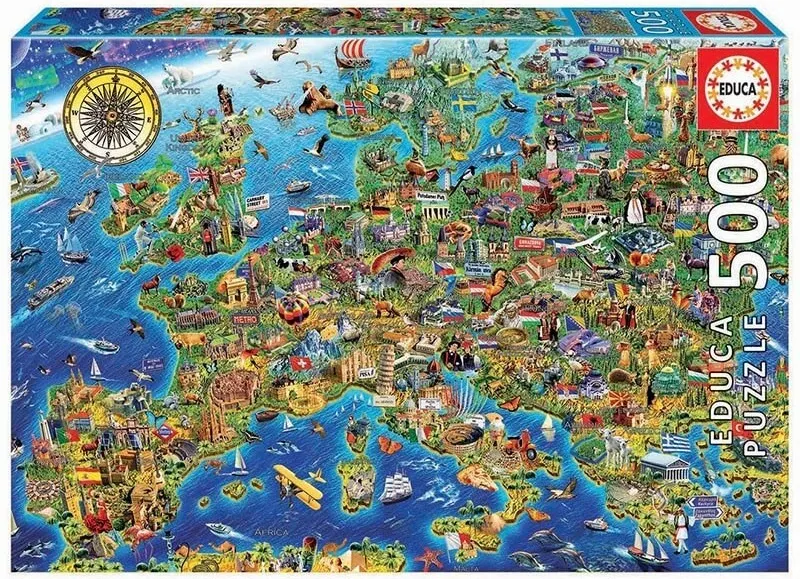 PUZZLE 500 MAPA DE EUROPA