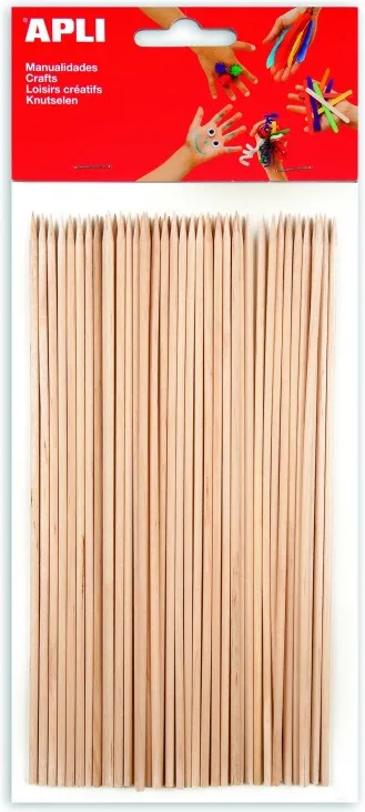 Palo Redondo Madera 3MM P/50