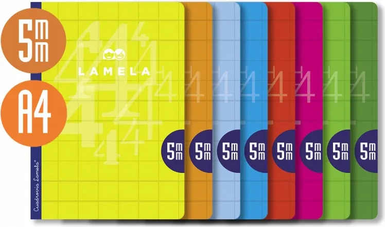 Libreta A4 Lamela 5 Mm Surtido