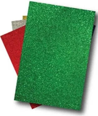 GOMA EVA 40X60 GLITTER VERDE