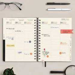 Agenda Finocam 16 Meses Tempus 1/4  Sv Vert.negro 25-26 - imagen 5