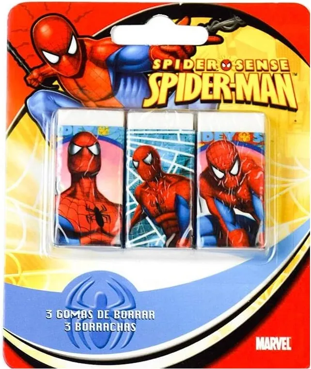 Blíster 3 Gomas Spiderman