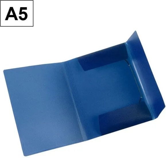 CARPETA POLIPROPILENO A5 SOLAPA  AZUL