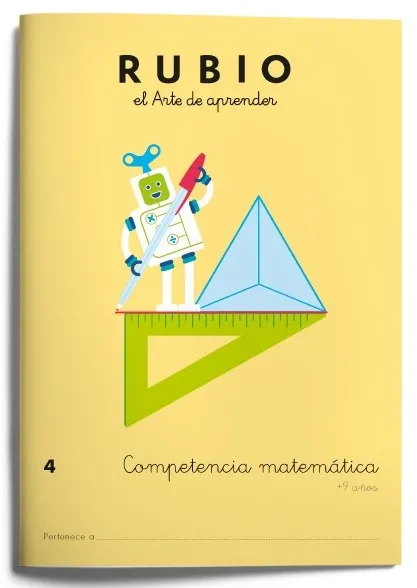 Cuaderno Rubio Competencia Matemática 4