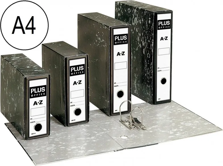 ARCHIVADOR A4 PLUS NEGRO