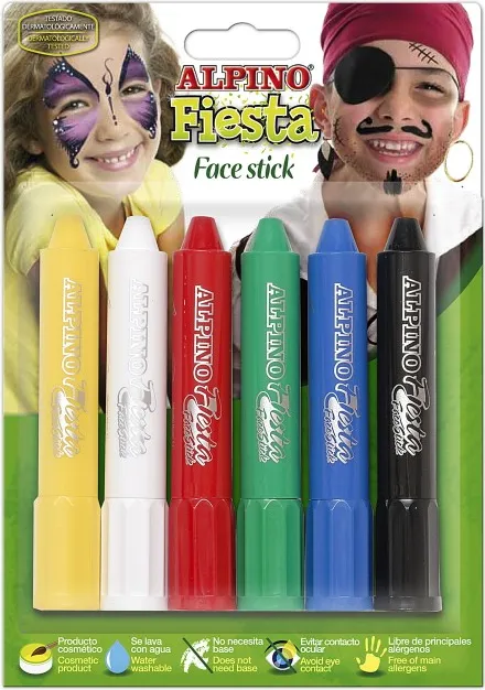 MAQUILLAJE ALPINO FACE STICK 6 COLORES