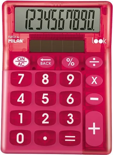 CALCULADORA 10 DIGITOS LOOK ROSA