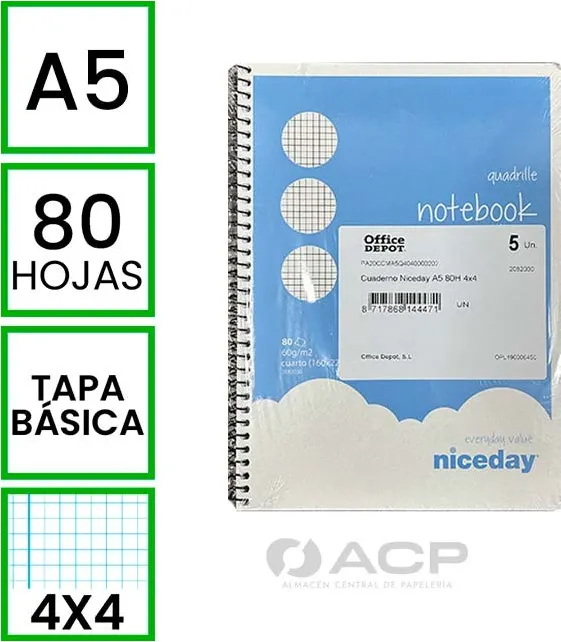 BLOC A5 ANCOR 80H TAPA BASICA 4X4