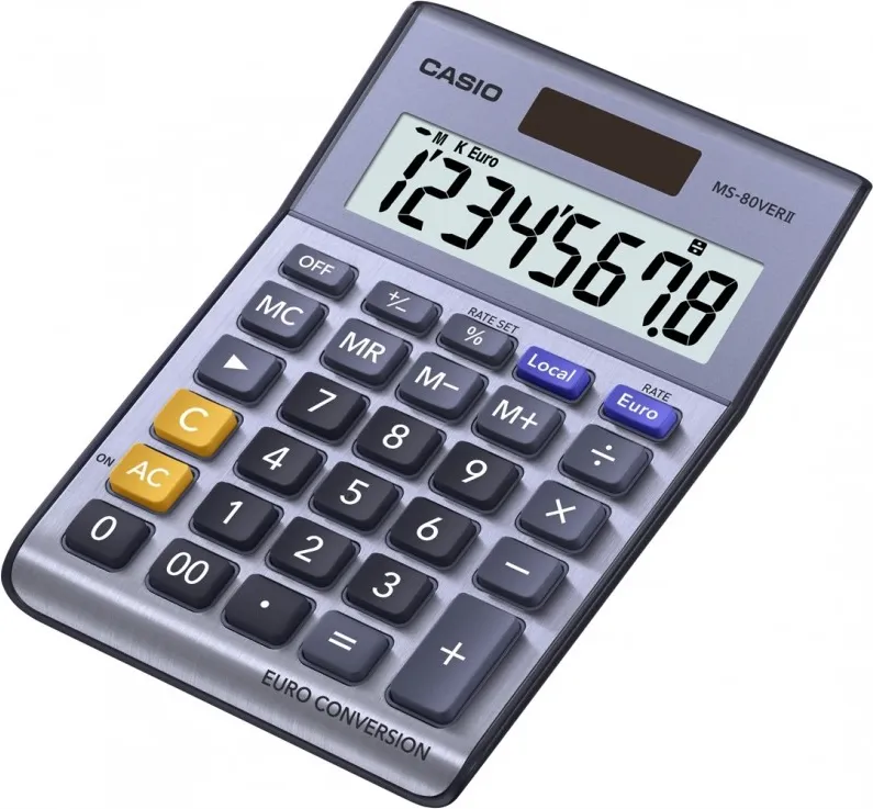 Calculadora Casio MS-80VERII AZUL