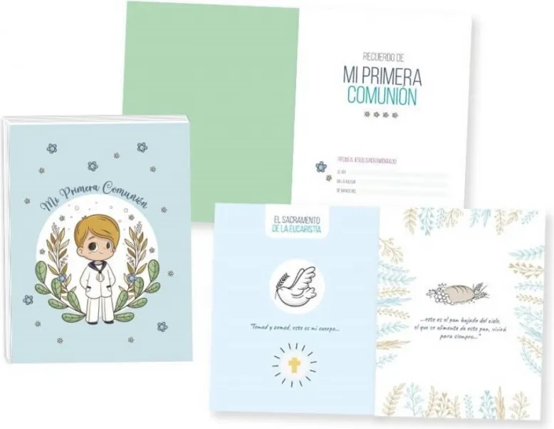 Libro Fotos y Recuerdos Comunion Niño