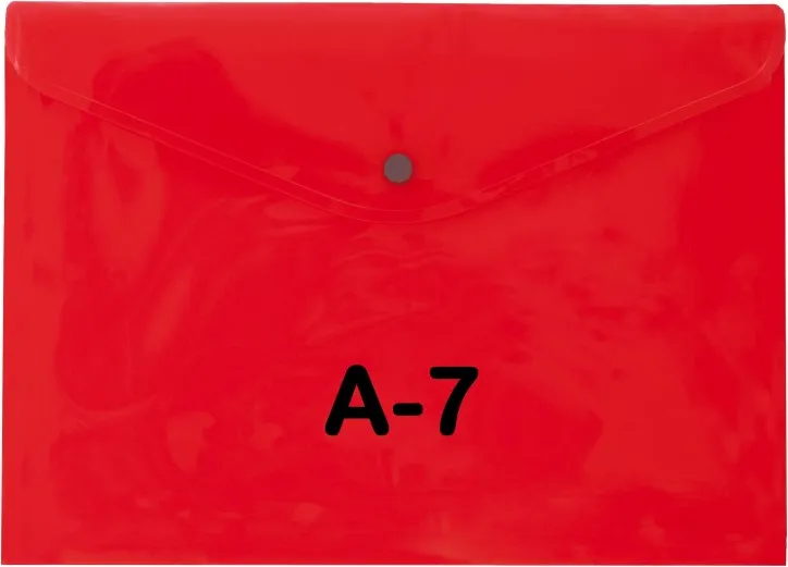 SOBRE BROCHE PP A7 ROJO