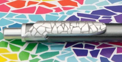 BOLIGRAFO INOXCROM CANVAS TRENCADIS