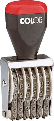 NUMERADOR MANUAL COLOP 5MM 6 BANDAS