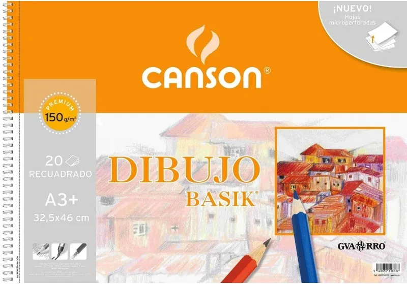 BLOC DIBUJO BASIK A3 RECUADRO