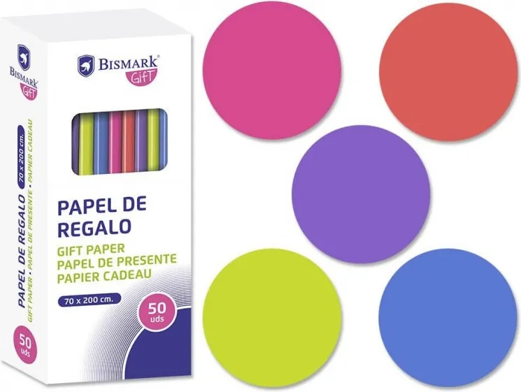 PAPEL REGALO NEON 70 X200 CM