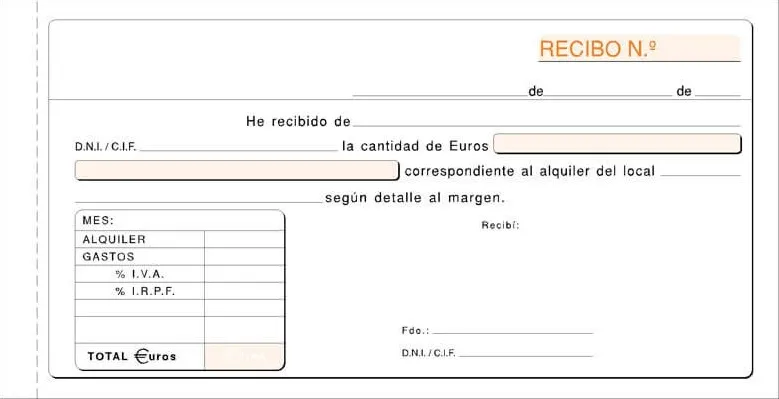 Talonario Alquiler 21X10,5 Cm Duplicado T-52