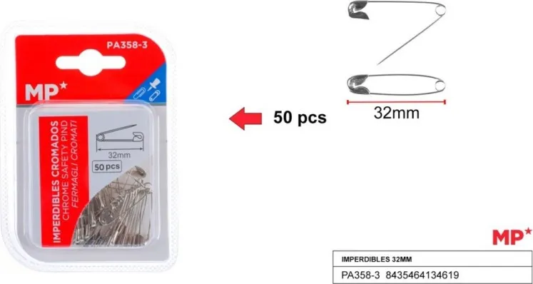 IMPERDIBLES 32MM  (50 unidades)