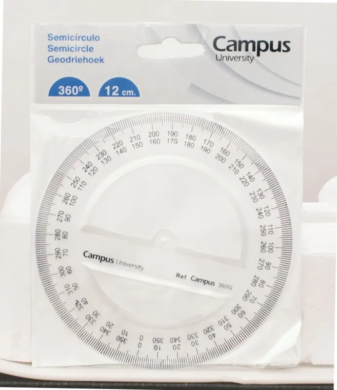 CIRCULO TRANSPORTADOR CAMPUS 12CM