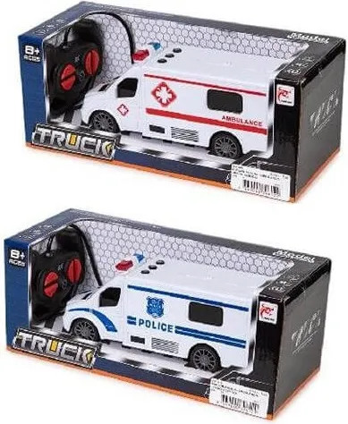 Furgon Policia/Ambulancia Radio Control