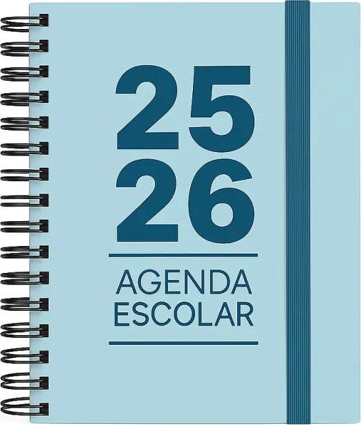 Agenda Escolar Mimbek 25/26 Tdura A5 1DP Turquesa