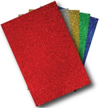 Goma Eva 40X60 Glitter Rojo (3 Unid)