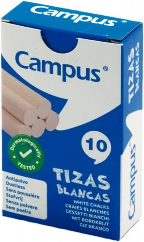 CAJA 10 TIZAS BLANCAS CAMPUS (PACK 10 CAJAS)