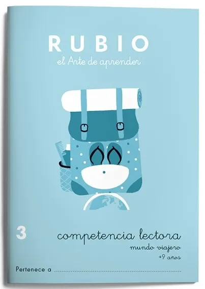 CUADERNO RUBIO COMPETENCIA LECTORA 3 MUNDO VIAJE