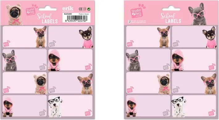 Etiquetas Escolares  Pets Dogs