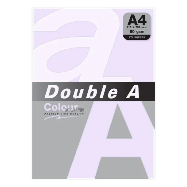 PAPEL DOUBLE A A4 80GR 25H LAVANDA