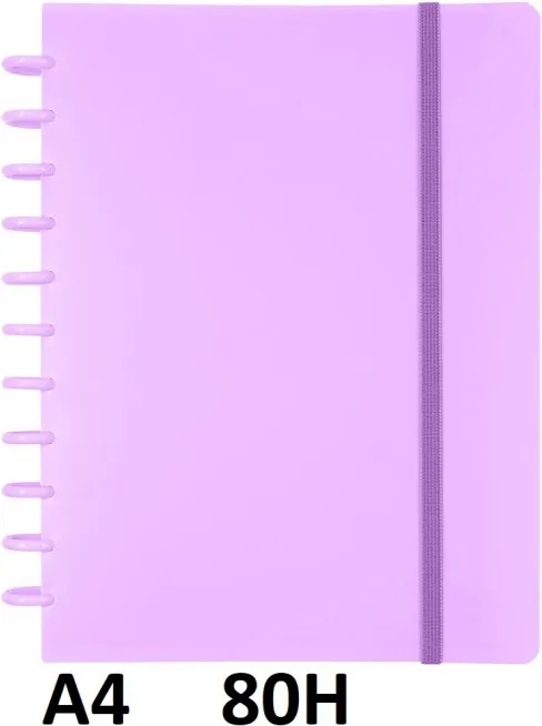 Bloc Ingeniox Foam A4 Malva Pastel 80 Hojas Cuadro