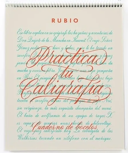CUADERNO RUBIO BOCETOS CALIGRAFIA