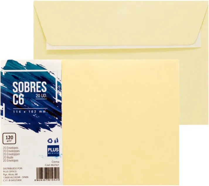 SOBRES 114X162 CREMA