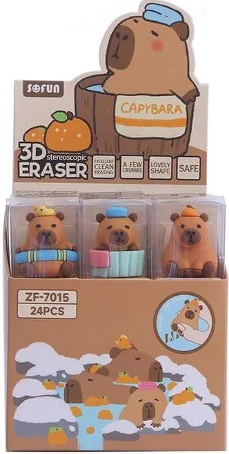 GOMAS BORRAR 3D CAPYBARA