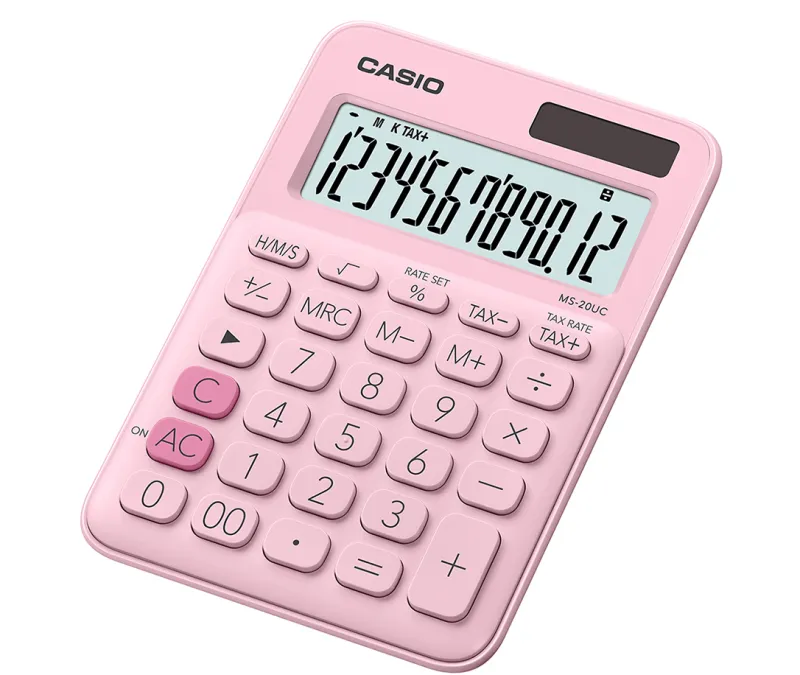 CALCULADORA CASIO MS20UC ROSA