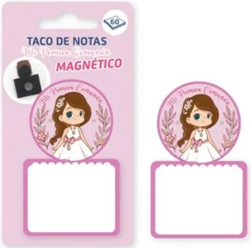 Taco de Notas Magnetico Niña  Comunion
