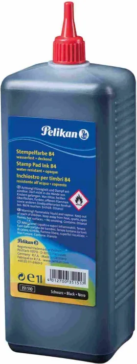 Tinta Tampón Pelikan Negro Bote 1L