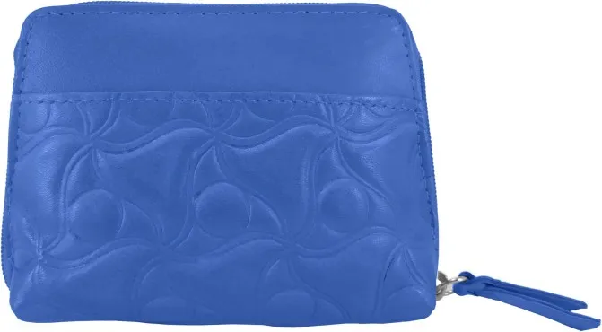 Monedero Piel Venus 25 Azul