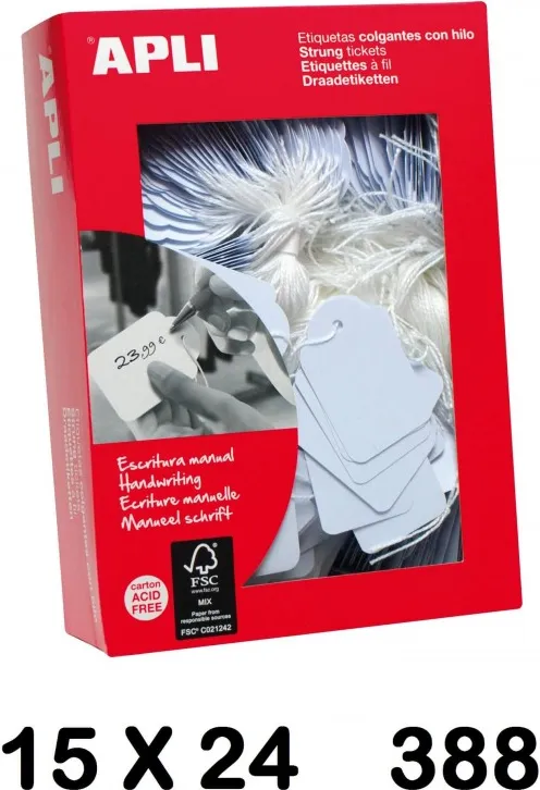 ETIQUETAS COLGANTES 15X24