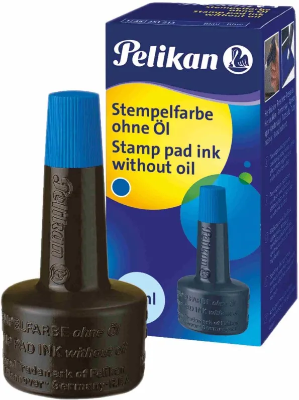 Tinta Tampón Pelikan Azul Frasco 28ml