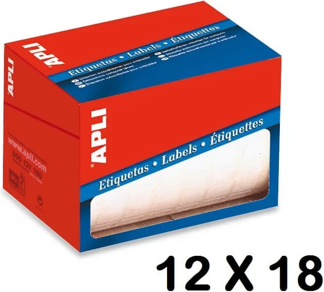 ETIQUETA ROLLO APLI 12X18